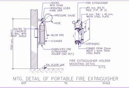 Image result for Fire Extinguisher Hook Bracket Detail CAD