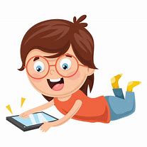 Image result for Girl Using iPad Clip Art