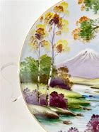 Image result for Plate with Red Dye Mt. Fuji Japanese Characters