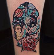 Image result for Rick and Morty Trippy Tattoo