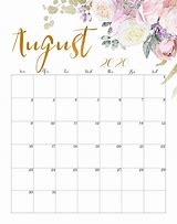 Image result for Cute August Calendar