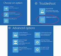 Image result for Recovery Options Windows 1.0 Settings Menu