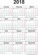 Image result for 2018 Calendars to Print