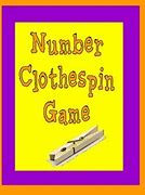 Image result for Number Clothes Pin