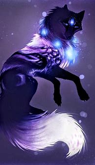 Image result for Neon Galaxy Anime Wolf