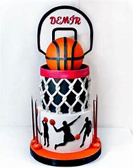 Image result for Giant Donut Cake Decorated Like a Basketball