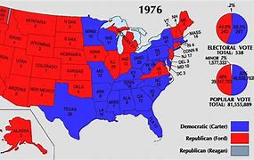 Image result for 1976 Election County Map