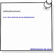 Image result for latitudinarismo