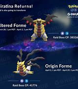 Image result for Giratina Altered Pokemon Go
