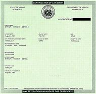 Image result for Barack Obama "Birth Certificate"