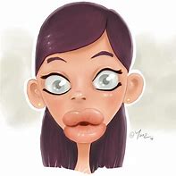 Image result for Fat Lip Cartoon