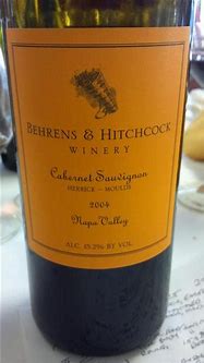 Image result for Behrens Hitchcock Cabernet Sauvignon King the Gypsies