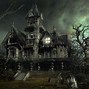 Image result for Retro Halloween Haunted House Wallpaper