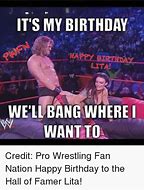 Image result for Wrestling Birthday Meme