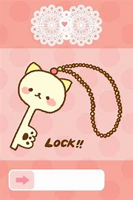 Image result for Cute Kawaii Lock Screen