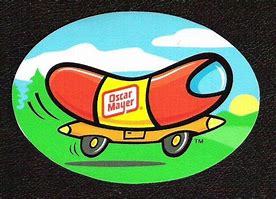 Image result for Oscar Mayer Wienermobile Sticker Black and White