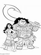 Image result for Moana Maui Coloring Pages