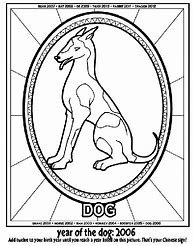 Image result for Chinese New Year Coloring Pages Dog