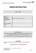 Image result for Work Instruction Process Template Excel