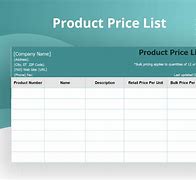 Image result for Product Image List Template Excel
