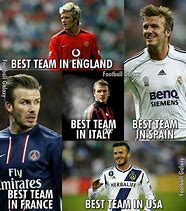 Image result for David Beckham Fails Meme