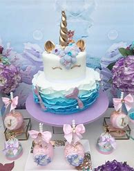 Image result for Unicorn Mermaid Birthday Party