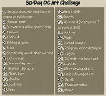 Image result for 30-Day OC Drawing Challenge