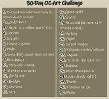 Image result for 30-Day Art Challenge OC