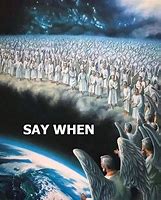 Image result for Bible Verse Legion of Angels Meme