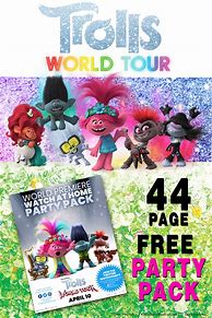 Image result for Trolls World Tour Free Printable Tickets