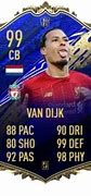 Image result for Carte FIFA Van Dijk
