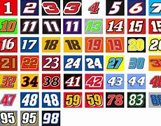 Image result for NASCAR Car Number Logos