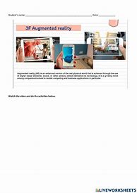 Image result for Augmented Reality Worksheet