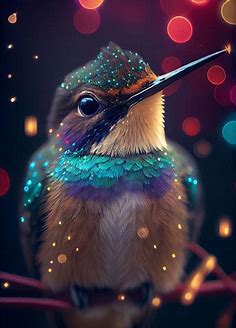 'Hummingbird Animal' Poster by DecoyDesign | Displate