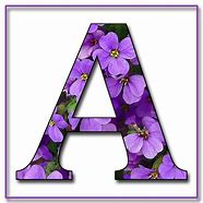 Image result for Purple Green Gold Alphabet Letters