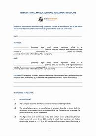 Image result for Contract Manufacturing Agreement PDF