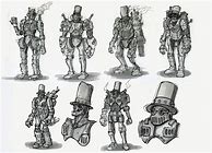 Image result for Steampunk Robot Drawing