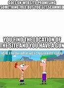 Image result for Ferb Gun Meme