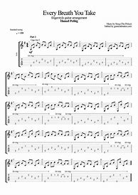 Image result for Easy Beginning Guitar Every Breath You Take
