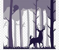 Image result for Deer and Tree Silhouette
