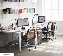 Image result for Back to Back Desk Home Office