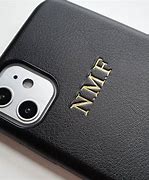 Image result for Leather Phone Case with Black Dog Stitch