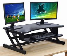 Image result for Stand Up Computer Station Desk