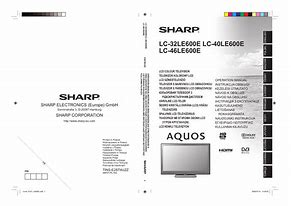 Image result for Older Sharp TV Manual