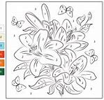 Image result for Color by Number Flowers Free