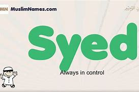 Image result for What Is a Syed