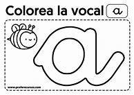 Image result for Vocal a Para Colorear