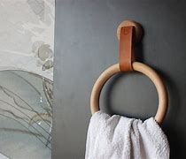 Image result for Wooden Towel Ring Holder