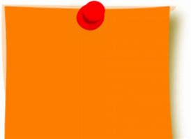 Image result for Orange Post It Note Clip Art