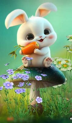 Pin by Helena on FOFURAS & FOFURAS in 2023 | Love animation wallpaper, Cute rabbit images, Cute animal clipart